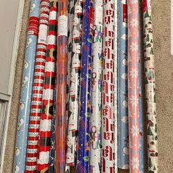Gift Wraps, wrapping paper, 3pks for $2 or, $1 a pc.