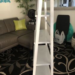 Ladder Shelf, White 5 Shelves, CASH Only