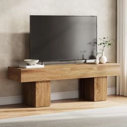 Modern TV Stand / Entryway Bench – Versatile Wood Console