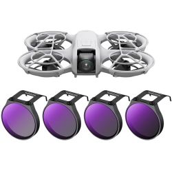 ND PL Filter Kit Compatible with DJI NEO, 4Pack ND8&amp;PL ND16&amp;PL ND32&amp;PL ND64&amp;PL Polarizer Neutral Density 2-in-1 Filter