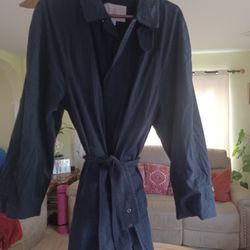 Navy Blue London Fog Raincoat An Excellent Condition