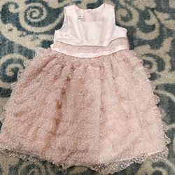 Bonnie Jean Ruffled Girls Dress Size 4t Pink Lace New With Tags