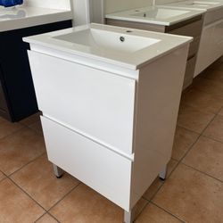 SALE ~ Modern PVC Bathroom Vanity - 24 inches
