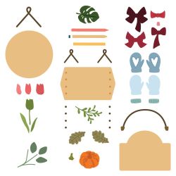 Honey Bee Stamps seasonal signs Dies & Stencils