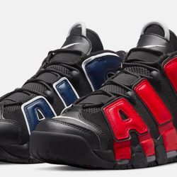 Nike Air More Uptempo '96 "Split" Black/Navy/Red 