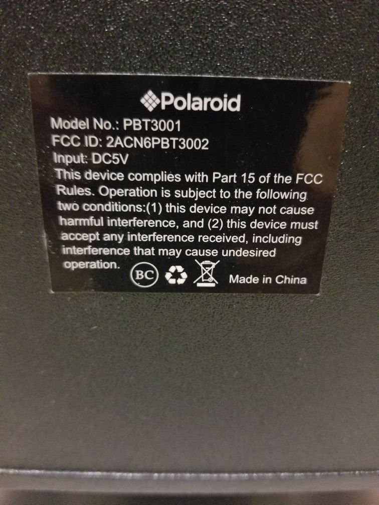 Polaroid pbt3001 remote 2025