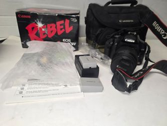 Canon  eos rebel xsi  DS126181  w/ efs 18-55mm  and case