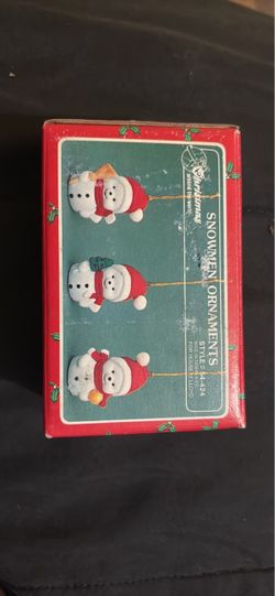 vintage House of Lloyd Christmas Around the World Snowmen Ornaments