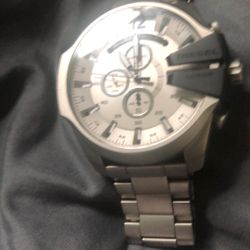 Diesel Mens Silver Watch! 