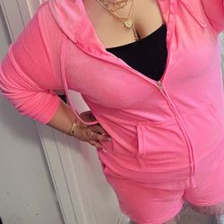 Pink Velour Set