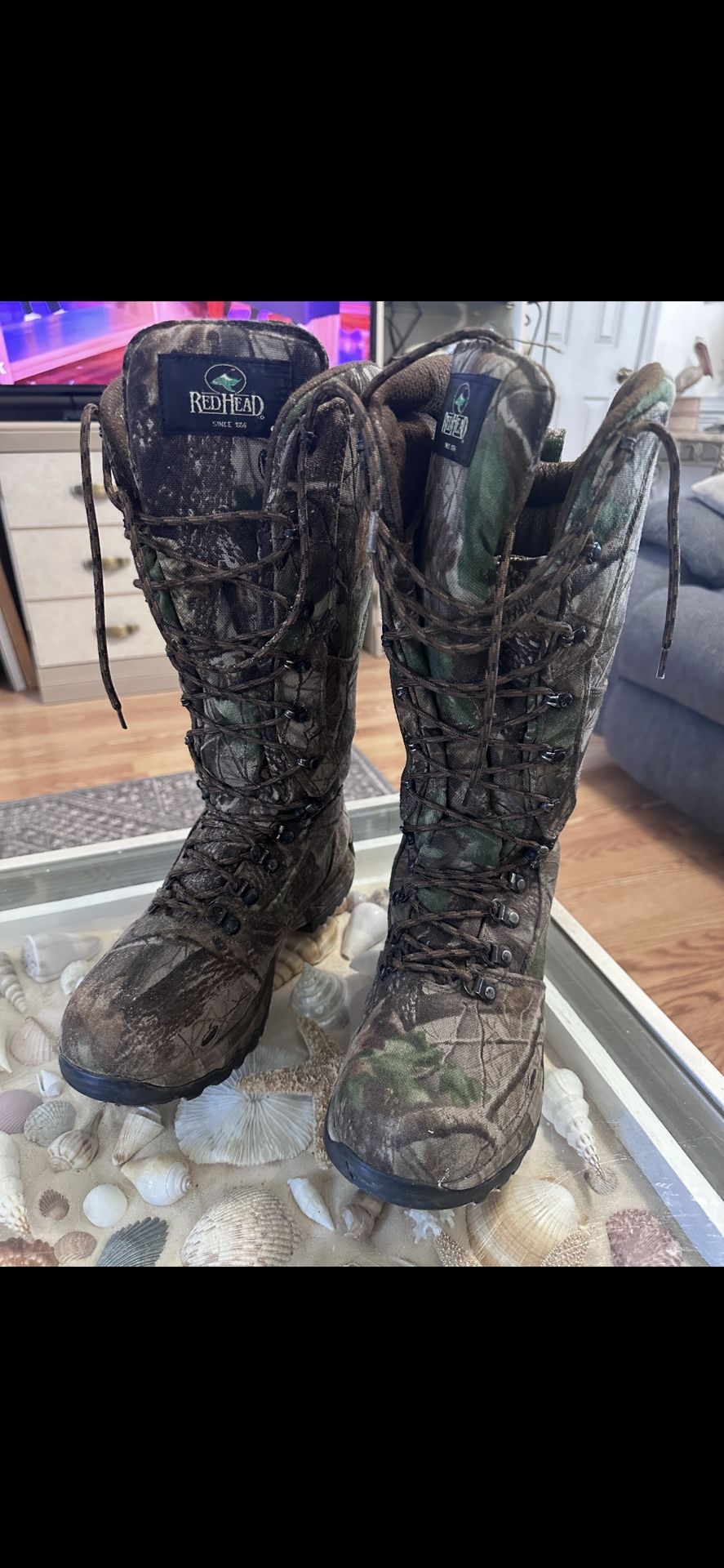 Boots Red Head Camouflage Men’s Size 9