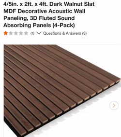4 - 24” x 47” acoustic wall panels  -