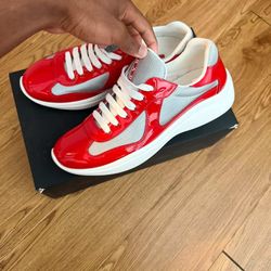 Red Prada cup designer shoes