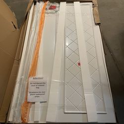 DreamLine QWALL-5 40-in x 54-in 4-Piece Glue To Wall White Side and Back Walls