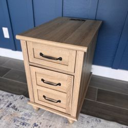 NEW End Table with Charging Station 