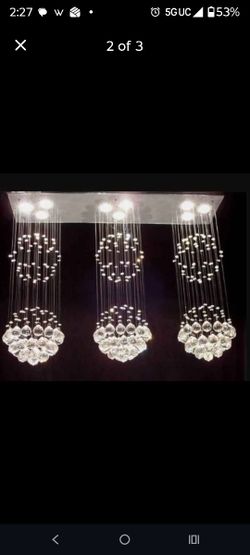 Modern Contemporary Chandelier Triple"Rain Drop" Chandeliers Lighting