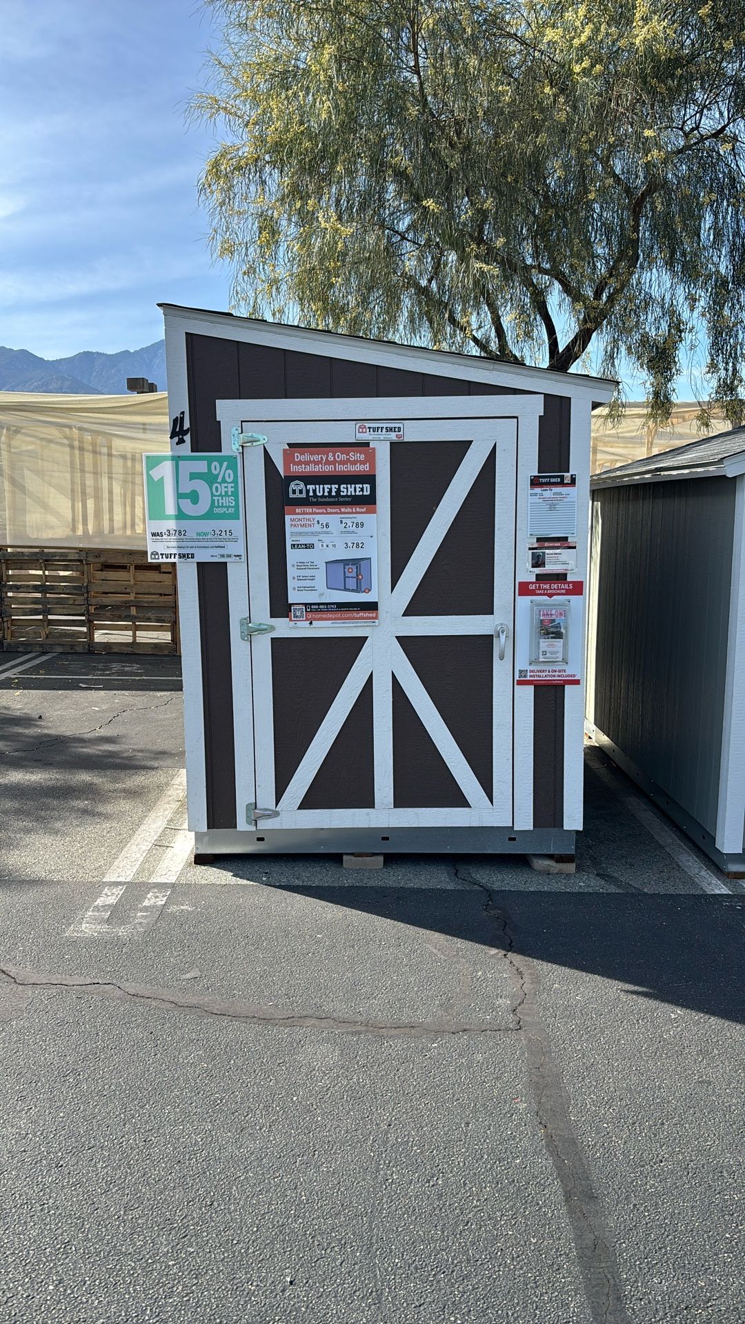 Tuff Shed Sundance Lean To 6x10 SD863679 Was $3782 Now $3215 15% Off Financing Available!