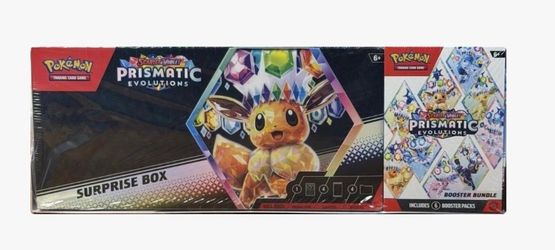 Prismatic Evolution Surprise Box + Booster Bundle