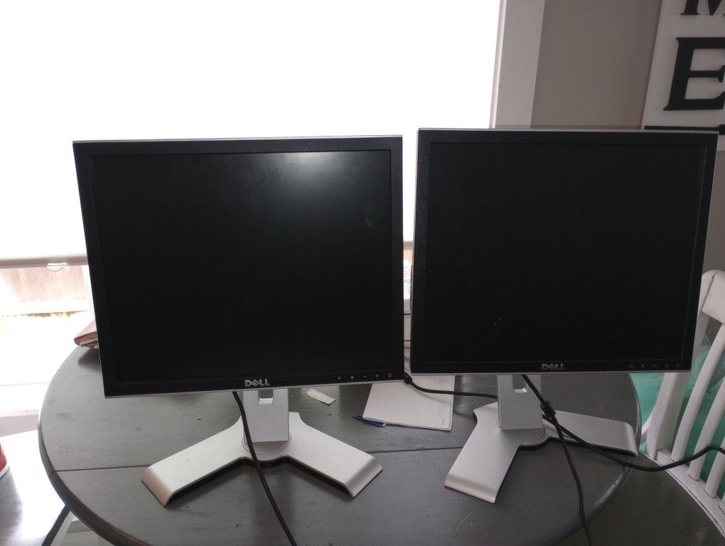 Dual Dell Monitor, Perfect For Gaming Or Home Office!