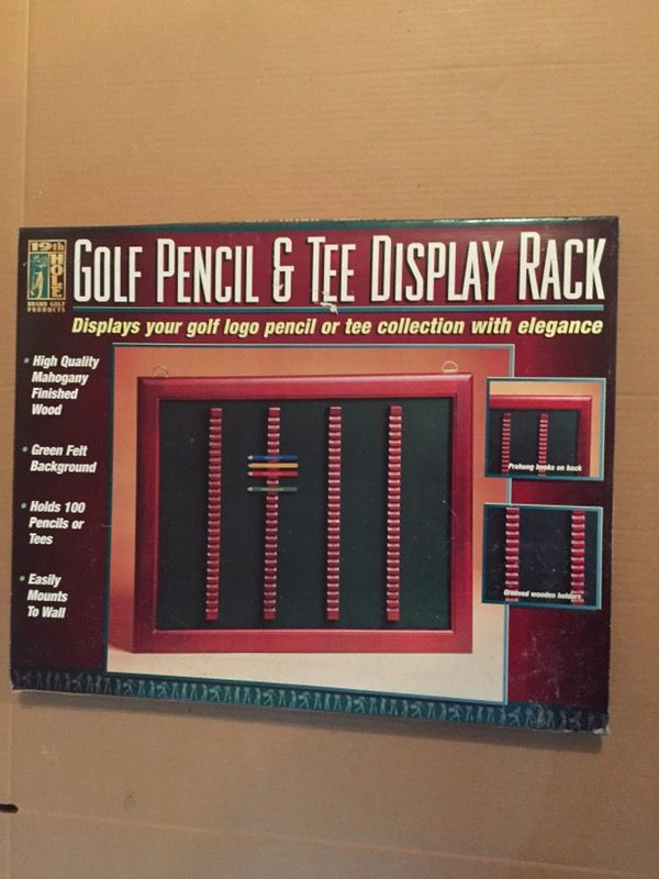 PRICE CUT on GOLF PENCIL & TEE DISPLAY RACK