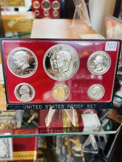 1974 U.S. Proof Coin Set Eisenhower Dollar Kennedy Half 