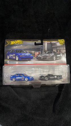 Hot Wheels 2 Pack '94 Nissan Primera R390 GT1 Premium Car Culture Blue/Black