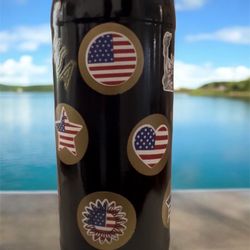 Beautiful 4th of July Empty Glass Bottle Craft – Patriotic and Proud