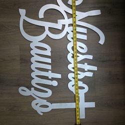 Nuestro Bautizo Wood Sign