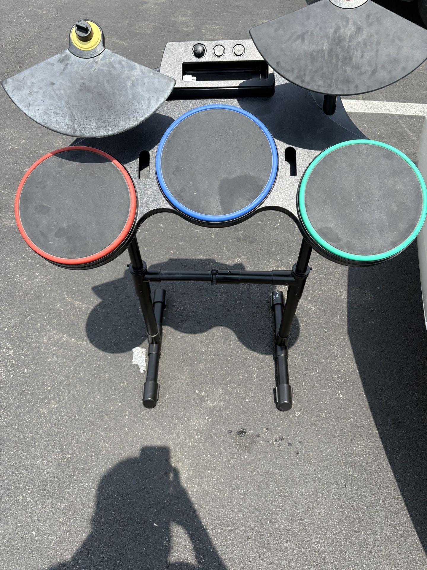 Wii guitar hero drum set