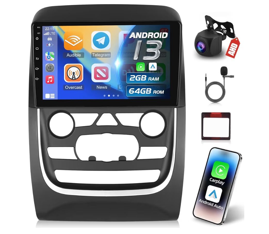 [2+64G] Android 13 Car Radio for Dodge Durango 2014-2020 - Wireless Carplay and Android Auto - 9 Inch Touch Screen Car Stereo - Hi-Fi/WiFi/GPS Navigat