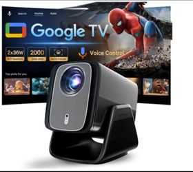*NEW* LYNCAST 2000 ANSI Google TV-Licensed Projector, 4K/8K Input Support, Dual 36W Dolby