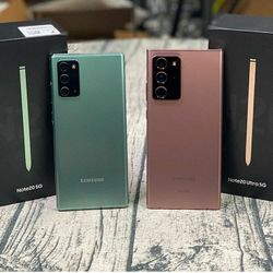 Samsung Galaxy Note 20 5G 128gb  Unlocked, FREE Smartwach/ Headphones. Pay $1 Today Rest in payments. NO CREDIT NEEDED FINANCING