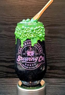 Custom Hocus Pocus Cauldron Tumbler Glow In The Dark 16oz Double Walled Stainless Steel 