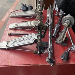 Drum Pedals & Other Parts And Hardware + Bag