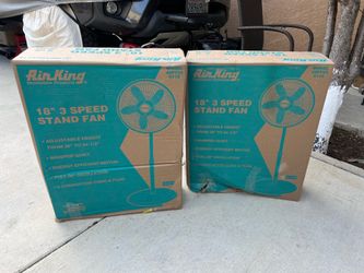 2 new Air King pedestal fan 3 speed $60 each