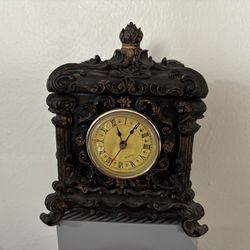 Antique Clock With Storage 