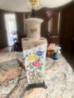 Beautiful lamp with ceramic base