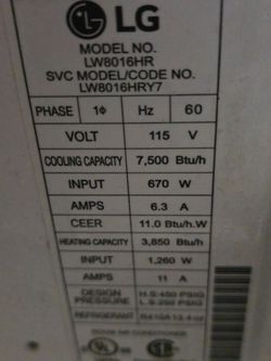 LG aire acondisionador