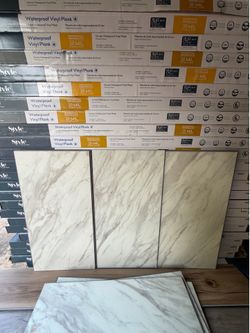 SMARTCORE Waterproof Marble Look Luxury Vinyl Tile – 15.83 Sq Ft/Case – Bulk Sqft Contractor Deal
