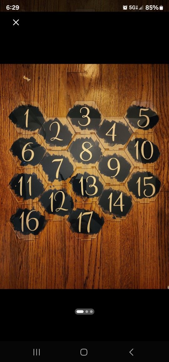 Table Numbers