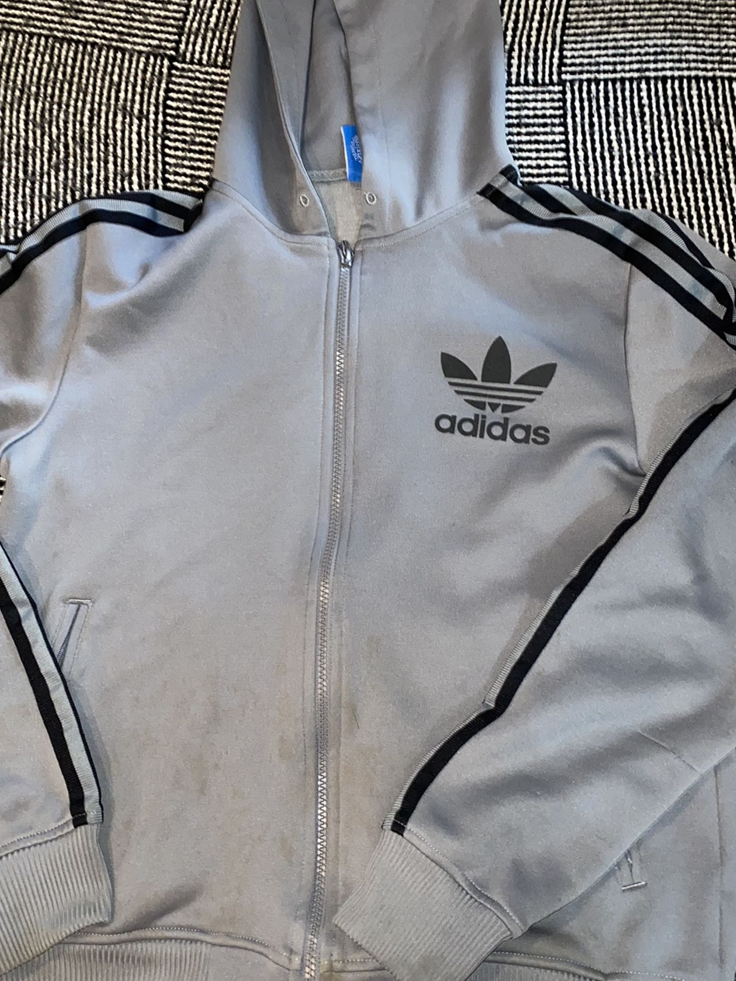 Adidas Grey Zip Sweater