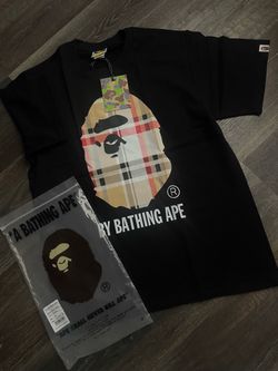 A Bathing Ape BAPE Plaid Ape Head T-Shirt