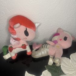 Neon Star Tokidoki Plush Unicorno Ruby Strawberry Unicorn 8" 
