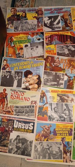 20 Qty 1940s 1950s Movie Poster Collection Thick Cardboard Originals