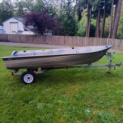 14'Aluminum Valco Boat And King Trailer 