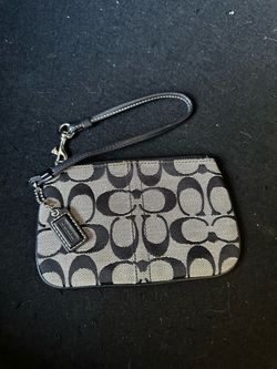 Coach Signature Wristlet Clutch