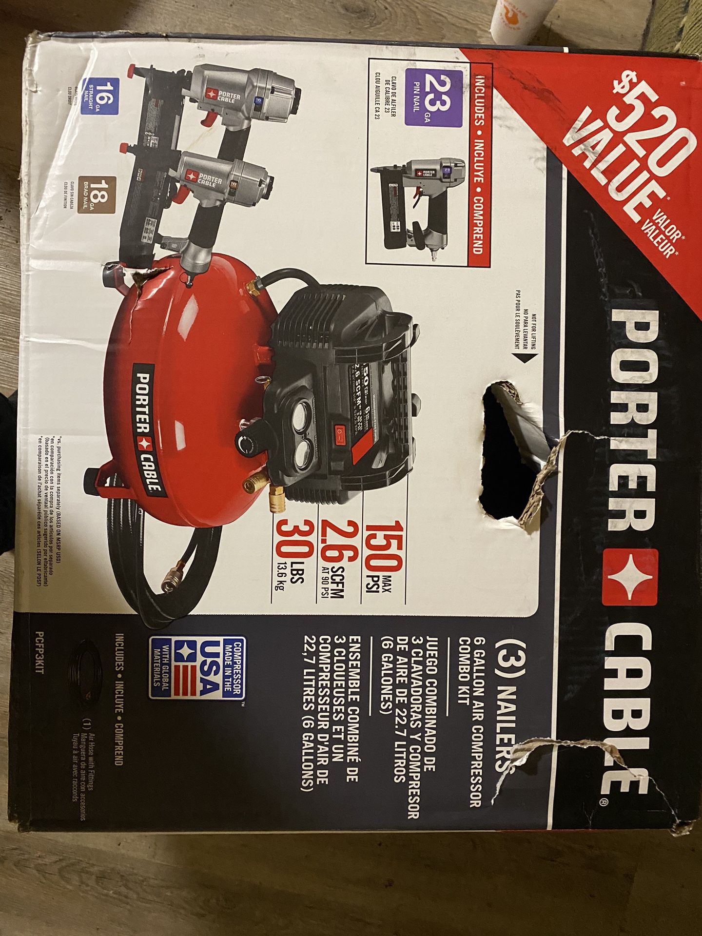 Porter Cable Air Compressor  Combo Kit