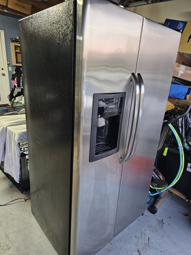 Refrigerator Ge Profile Stainless Steel Side By Side