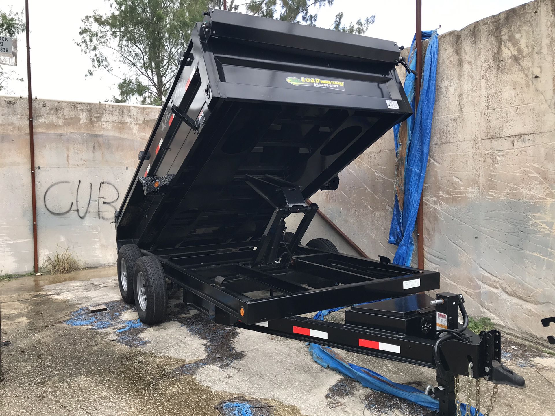 New 7x14 dump trailer