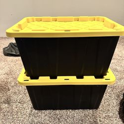Two Large Home Depot Bins